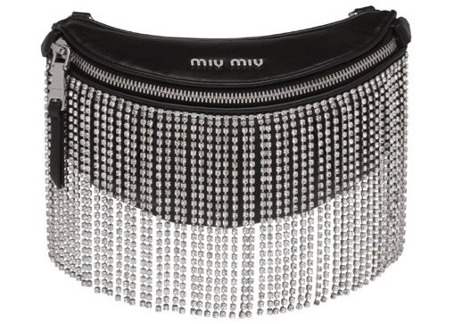 Miu Miu embellished fringes belt bag