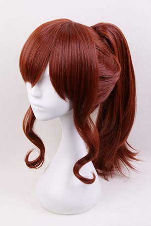 Amazon.com: Xingwang Queen Anime Cosplay Wigs with Brown Ponytail Heat Resistant Synthetic Hair Women Girls' Party Wigs: Beauty
