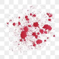 red splatter paint dots