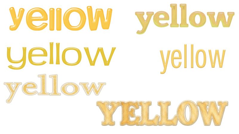 Yellow Color Words