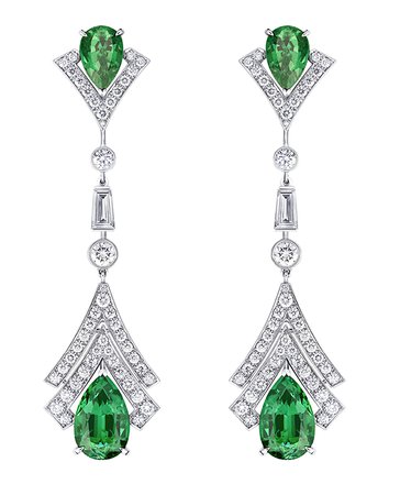 Louis Vuitton, Acte V Metamorphosis Emeralds Earrings