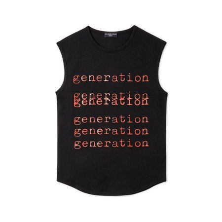 Raf Simons Sleeveless Slim Fit Generation T-Shirt (Black) – DSML E-SHOP