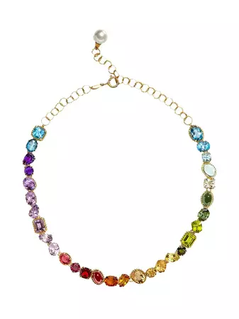 Dolce & Gabbana Multicolour Gem Necklace - Farfetch