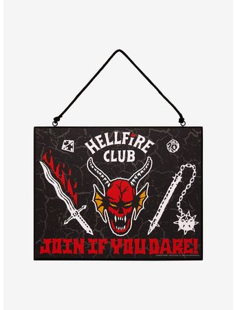 Stranger Things Hellfire Club Door Sign | Hot Topic