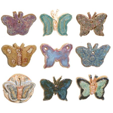 ceramic butterflies