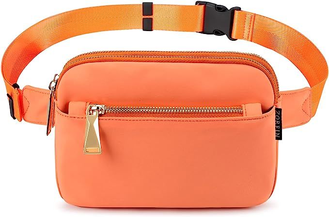 Amazon.com: ZORFIN Fanny Packs for Women Men, Crossbody Fanny Pack, Belt Bag with Adjustable Strap, Fashion Waist Pack for Outdoors/Workout/Traveling/Casual/Running/Hiking/Cycling (Light Purple) : Sports & Outdoors