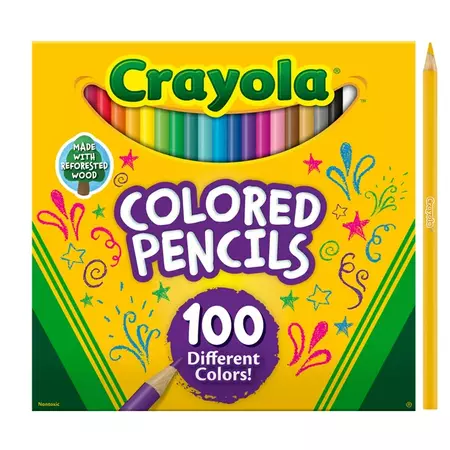 Crayola Colored Pencils Set, 100 Ct, Back to School Supplies, Teacher Supplies, Art Supplies, Gifts - Walmart.com
