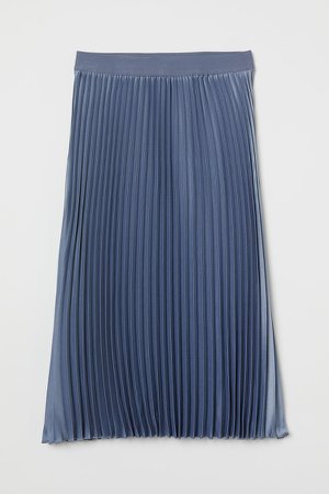 Pleated Skirt - Blue