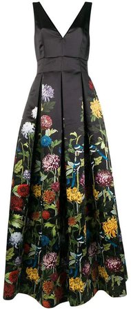 Alice+Olivia floral print ball gown