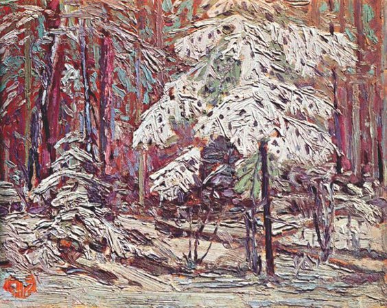 Snow in the Woods, 1916 - Tom Thomson - WikiArt.org