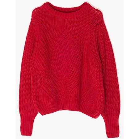 red oversized sweater - Google Search