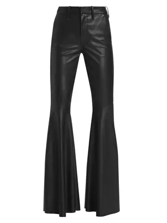 Shop Mother Super Cha Cha Faux Leather Pants | Saks Fifth Avenue