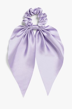 Scarf scrunchie - Lilac - Hair accessories - Monki WW