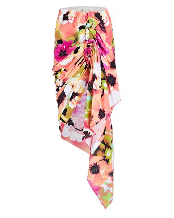 Just Bee Queen Tulum Floral High-Low Skirt | INTERMIX®