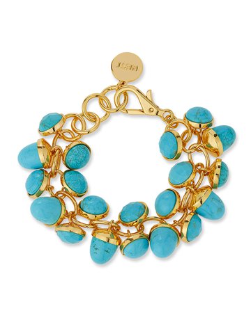 NEST Jewelry Turquoise Charm Bracelet