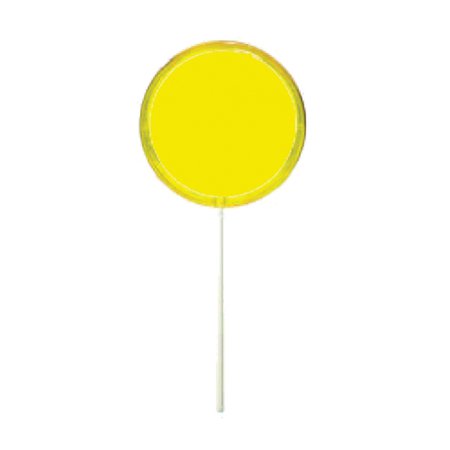 Imprinted Yellow Circle Lollipop - USimprints