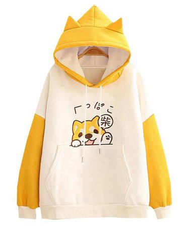 Kawaii Dog Hoodie | Kanji Streetwear