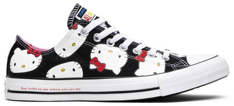 Hello Kitty x Chuck Taylor All Star Canvas Ox 'Black' - Converse - 162947C | GOAT