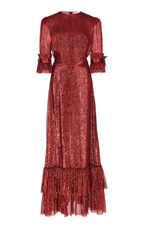 The Veneration Tiered Silk-Blend Gown by The Vampire's Wife | Moda Operandi