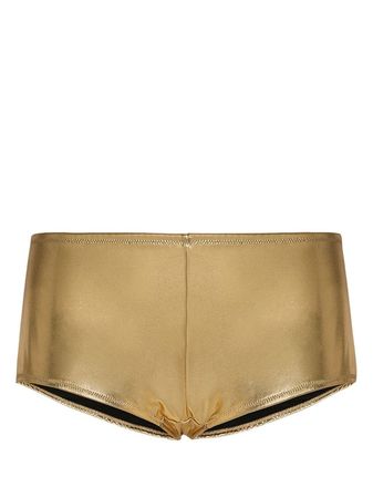 Dolce & Gabbana metallic-effect Bikini Bottoms - Farfetch