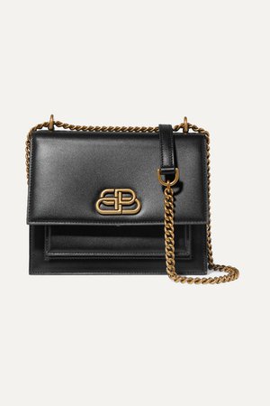 Balenciaga | Sharp S leather shoulder bag | NET-A-PORTER.COM