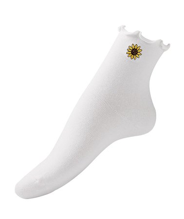 sunflower socks white