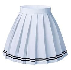 high waisted pleated skirt