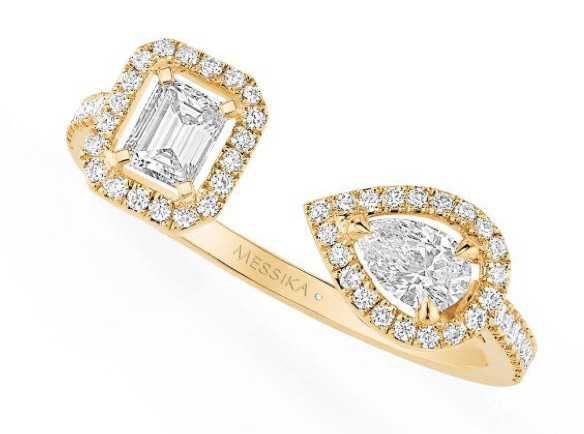 messika ring gold and diamond