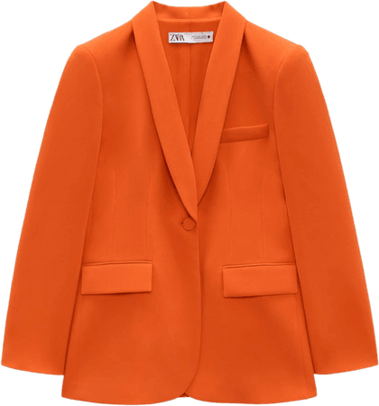 Zara orange blazer