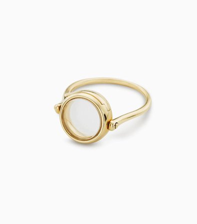 Small Round Loquet Ring 9kt
