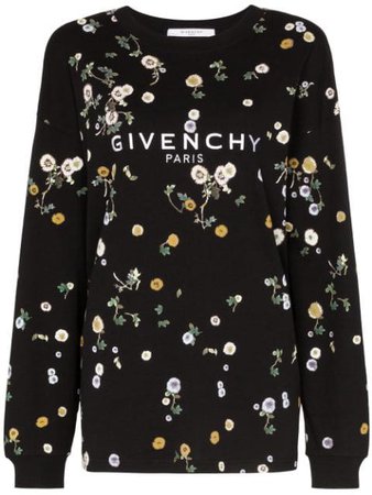 Givenchy Sudadera Con Logo y Estampado Floral - Farfetch