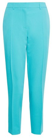 Turquoise Ankle Grazer Trousers
