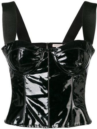 Natasha Zinko patent leather corset - FARFETCH