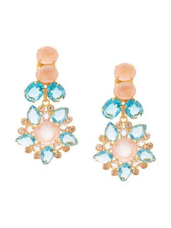 Bounkit Jewelry flower earrings