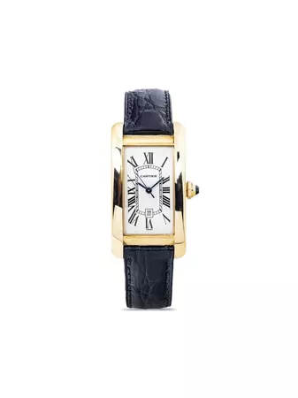 Cartier pre-owned Tank Americaine 22mm - Farfetch