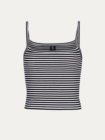 The Baby Tank Bande | Cropped Striped Tank Top | Réalisation
