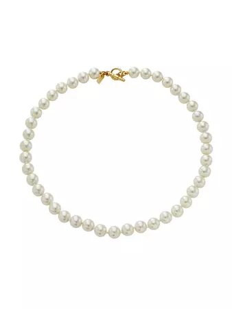 Kenneth Jay Lane Cultura Goldtone & Faux Pearl Necklace