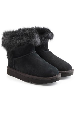 Milla Suede Ankle Boots with Shearling Gr. US 7