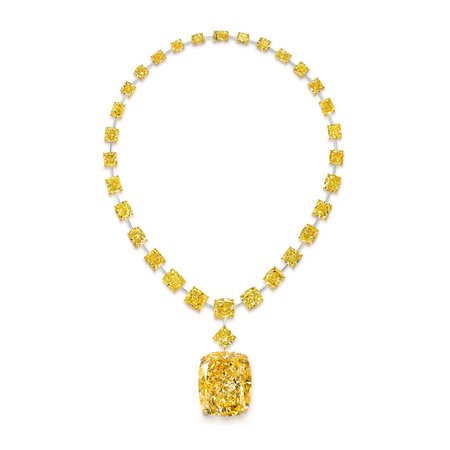 Graff, 132.55ct Fancy Intense yellow diamond named the Golden Empress Necklace