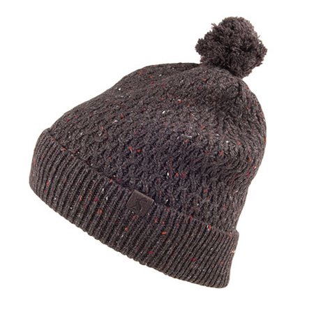 Joules Hats Blyth Bobble Hat - Dark Brown from Village Hats.