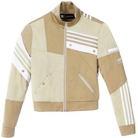Adidas Originals X Danielle Cathari Deconstructed Track Jacket in Linen Khaki