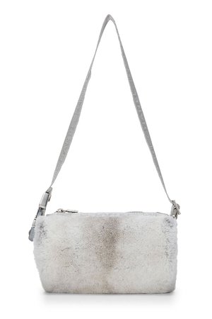 Chanel Grey Fur Sport Line Duffle Bag Mini - What Goes Around Comes Around