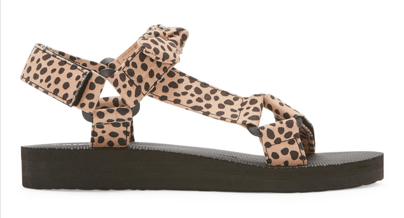 leopard sandals