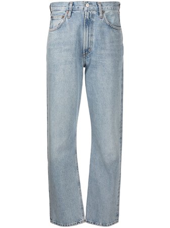 Shop AGOLDE mid-rise straight leg jeans with Express Delivery - FARFETCH