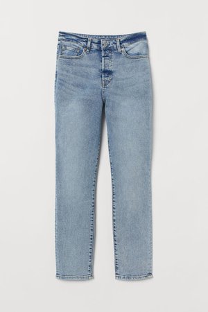 Mom High Ankle Jeans - Light denim blue - Ladies | H&M US