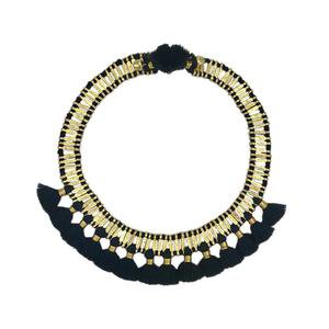 Temple Tassel Collar Necklace – Parisian Peony
