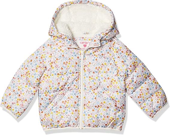 Amazon.com: Carter's Baby Girls' Fleece Lined Puffer Jacket Coat: Clothing, Shoes & Jewelry