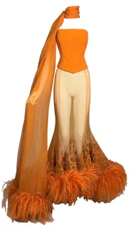 S/S 2003 Christian Dior John Galliano Haute Couture Runway Orange | My Haute Wardrobe
