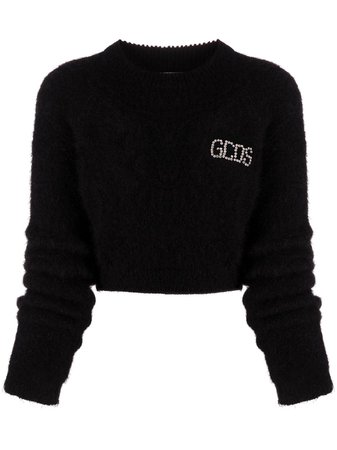 Gcds cropped logo print jumper