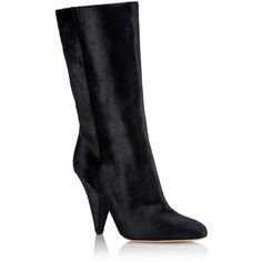 (4) Pinterest - Shop the Tamara Mellon Kindred Black Mid Calf 105 Boots as seen on Meghan Markle, the Duchess of Sussex | Be-You-Tiful Clothes